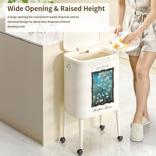 MRBIN Metal Kitchen Trash Can - Image 3