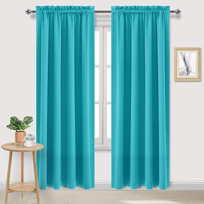 DWCN Blackout Curtains Room Darkening Thermal Insulated Bedroom Curtains Window by DWCN