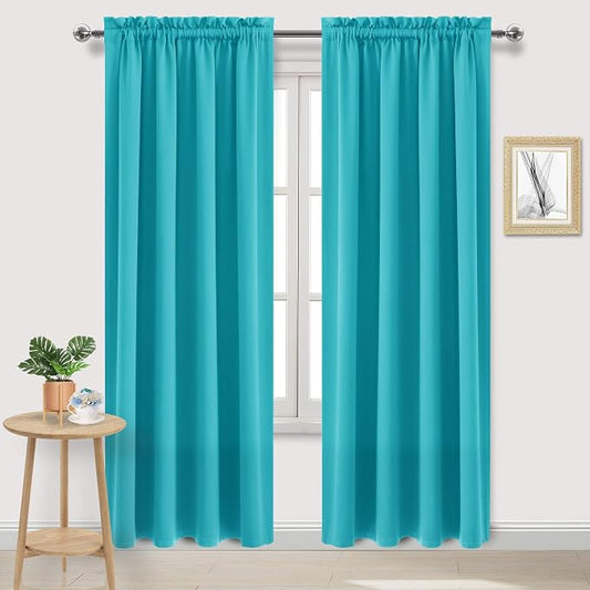 DWCN Blackout Curtains Room Darkening Thermal Insulated Bedroom Curtains Window by DWCN