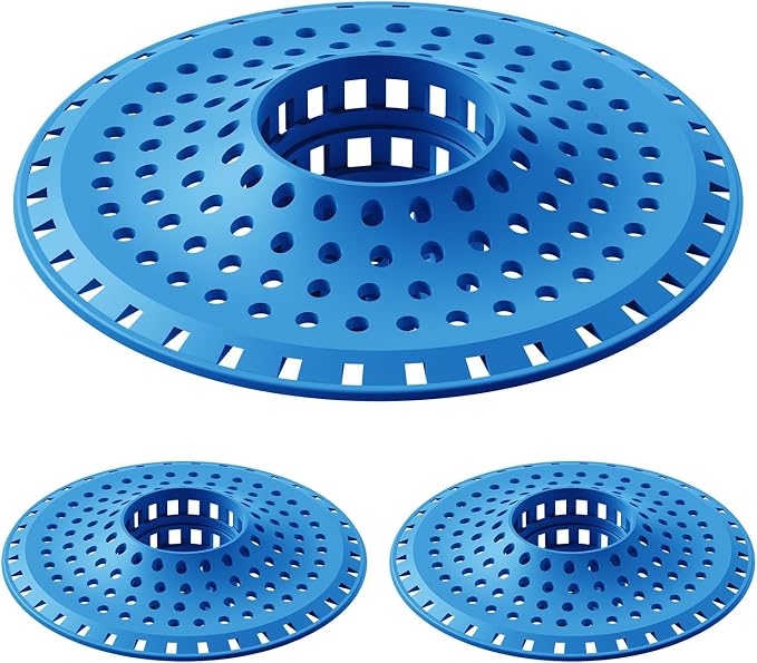 Shower Hair Drain Catcher, Silicone Bathtub Drain Hair Catcher Strainer by SayGoodbyetoHairClogging