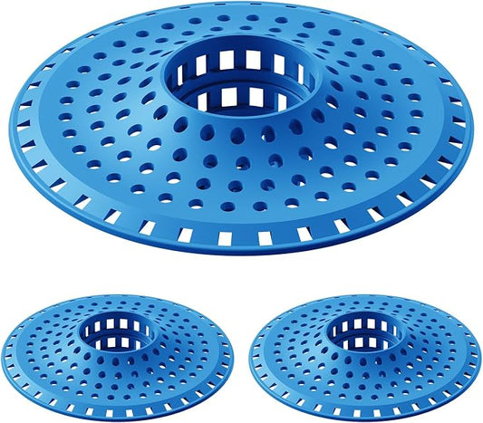Shower Hair Drain Catcher, Silicone Bathtub Drain Hair Catcher Strainer by SayGoodbyetoHairClogging