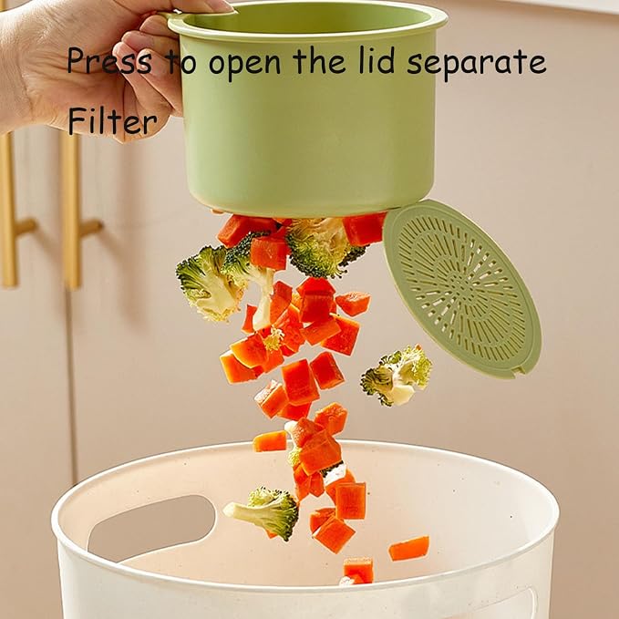 Sink Strainer Basket, Hanging Kitchen Sink Strainer Basket, Press to Dump - Image 6