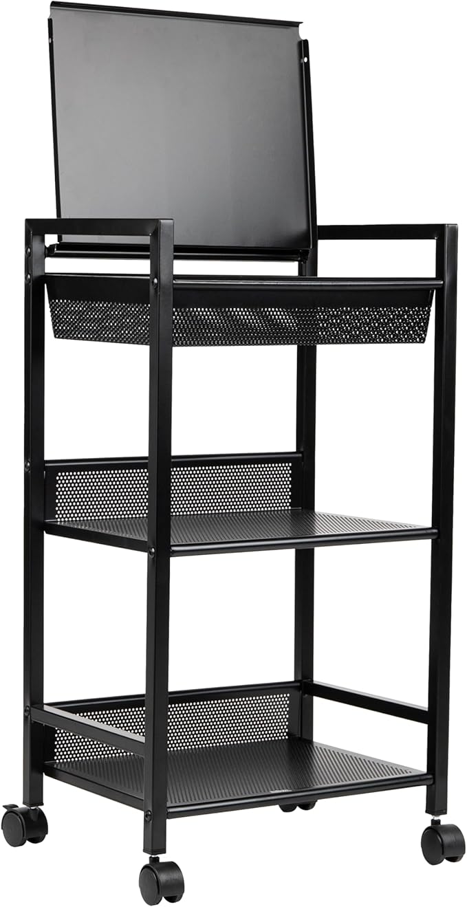 Mind Reader Cart with Covered Compartment, Office Organizer, 15.5" L x 11" W x - Image 7