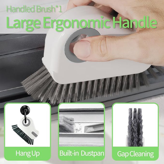 13Pcs Crevice Cleaning Brush Set, Window Groove Cleaning Brush Kit Hard Bristle - Image 2