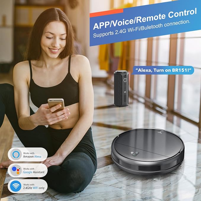 Robot Vacuum and Mop Combo, 2 in 1 Robotic Vacuum Cleaner - Image 3