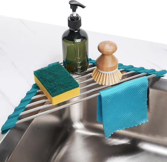 Tomorotec Triangle Roll-Up Dish Drying Rack by Tomorotec