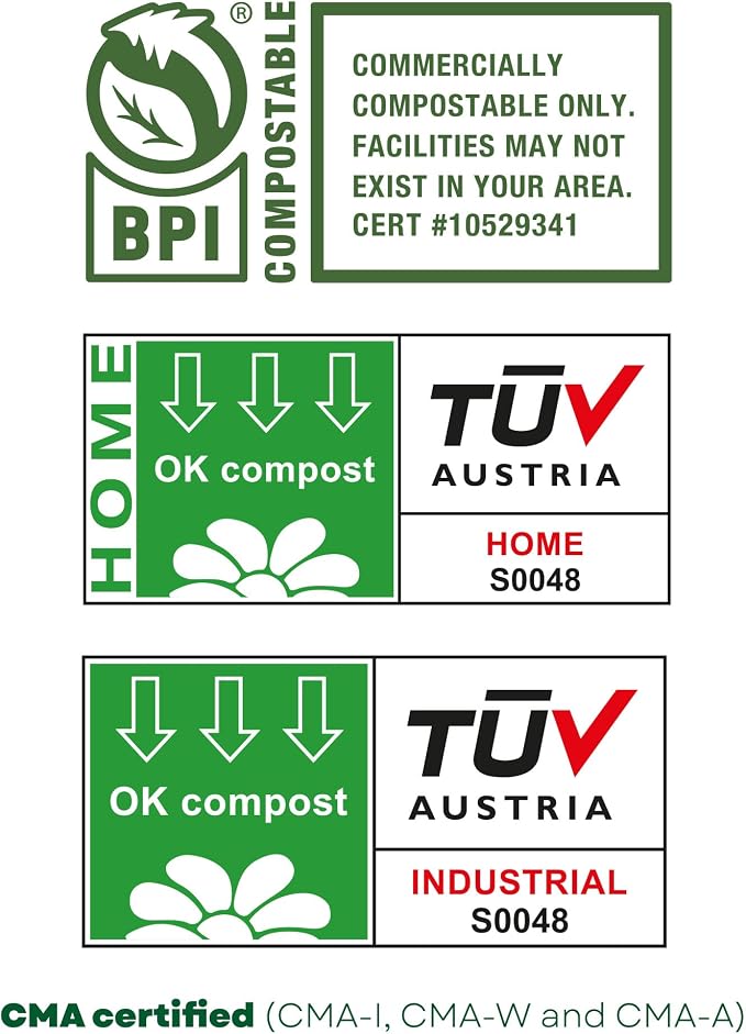 bioMat 64 Gallon Compostable Trash Bags Liners, BPI ASTM D6400 and CMA Certified - Image 8