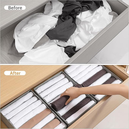 4 Packs T-shirt Drawer Organizers - Image 2