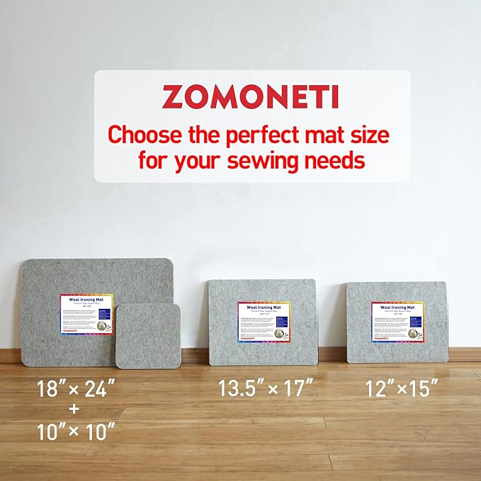 ZOMONETI 15" x 12" Wool Pressing Mat 100% New Zealand Felted Wool Ironing Mat - Image 6