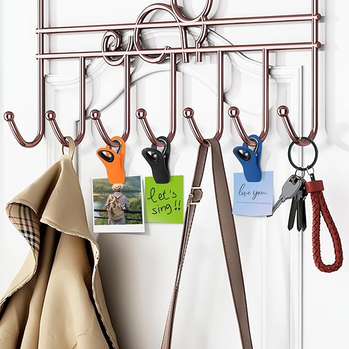12 Pack Chip Clips, Colorful Magnetic Clip, Plastic Bag Clips - Image 6