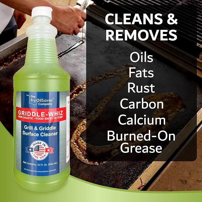 Griddle-Whiz 3 Piece Griddle Cleaning Kit | Liquid Grill Cleaner w/Griddle - Image 2