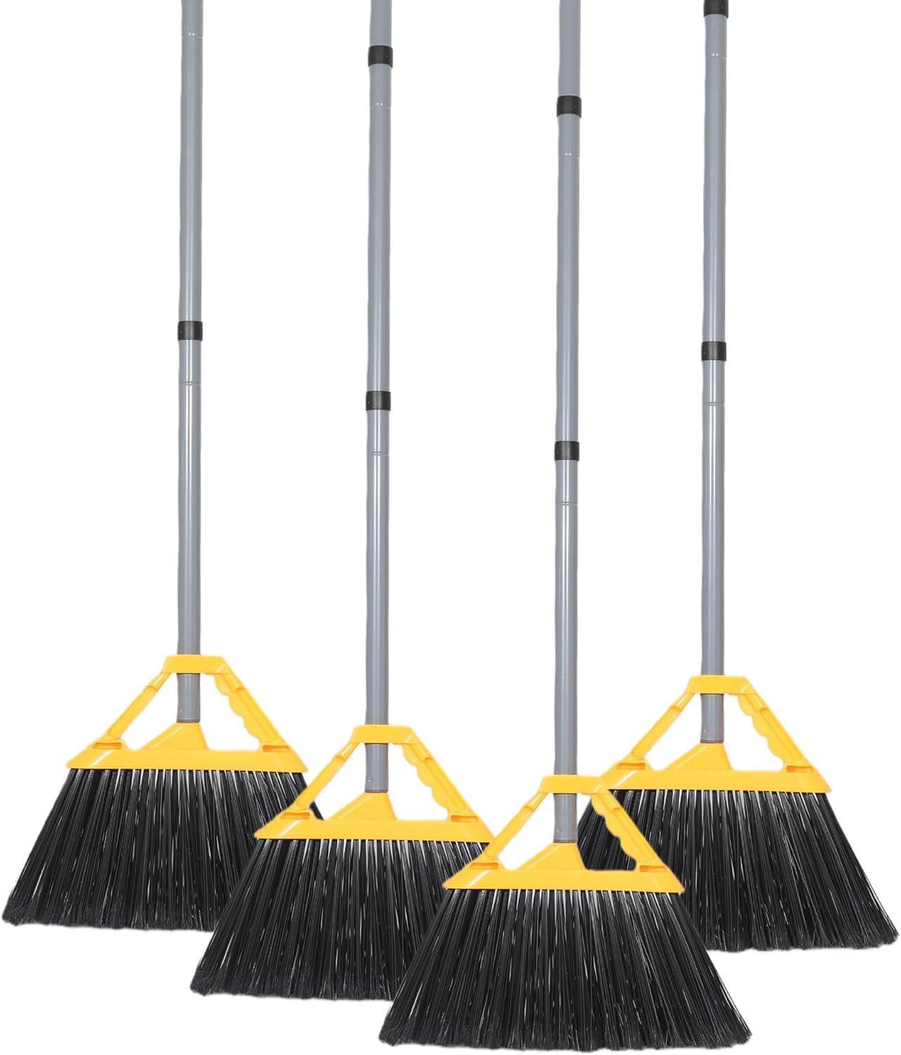 Commercial Heavy Duty Broom Set, 4 Packs