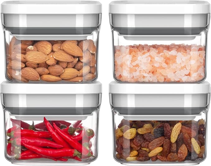 MR.SIGA 4 Pack Airtight Food Storage Container Set, BPA Free Kitchen Pantry - Image 7