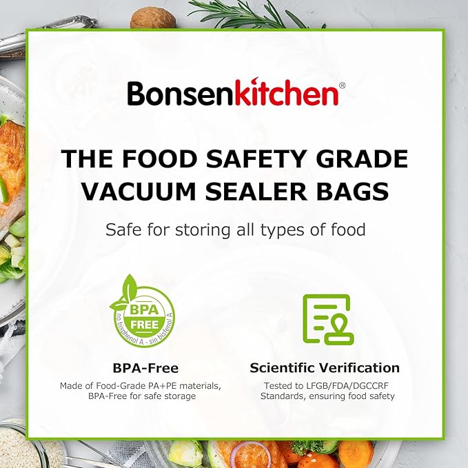 Bonsenkitchen Vacuum Sealer Bags, Bpa Free, Heavy Duty, Commercial Grade - Image 7