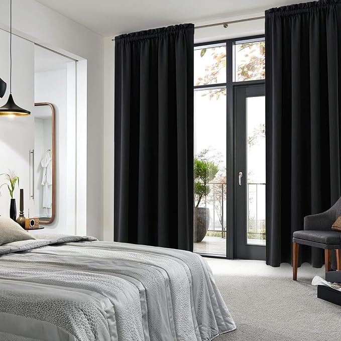 DWCN Blackout Curtains for Living Room Thermal Insulated, Energy Saving & Noise - Image 2