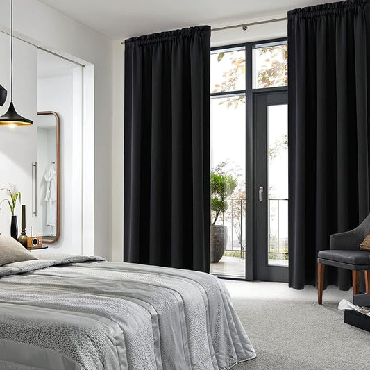 DWCN Blackout Curtains for Living Room Thermal Insulated, Energy Saving & Noise - Image 2