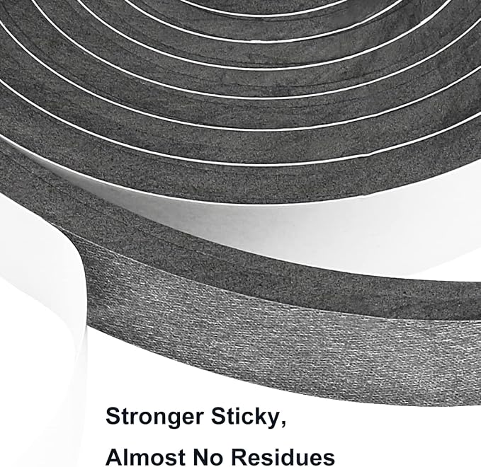 2 Rolls Weather Stripping Door Seal, Adhesive Closed Cell Weather Strip… - Image 3