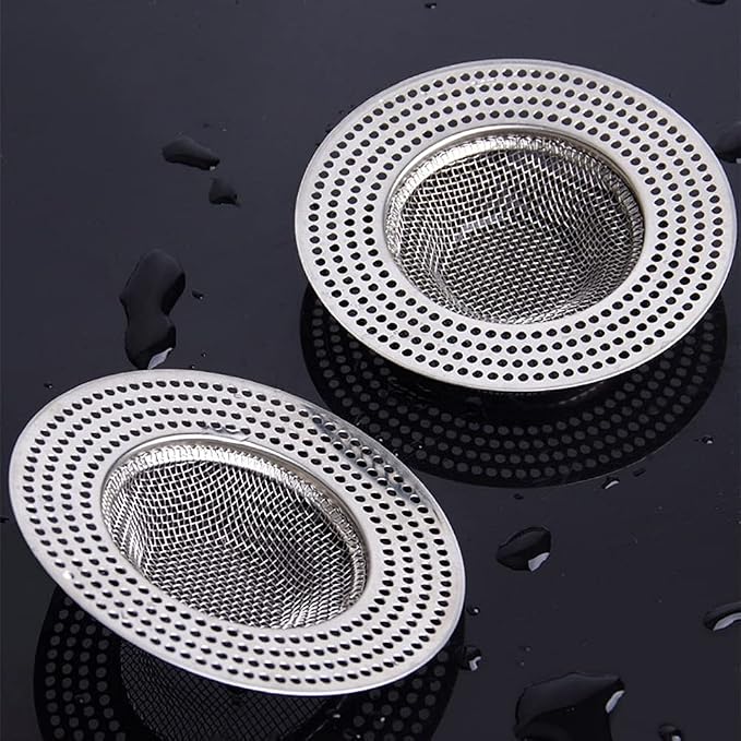 2pcs Heavy Duty Stainless Steel Slop Basket Filter Trap, 3.54" Top / 1.65" Mesh - Image 7