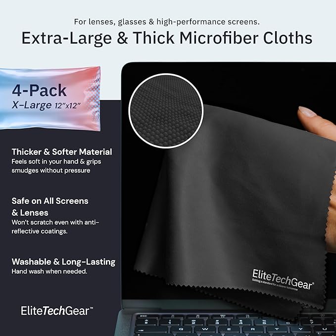 Elite Screens Microfiber Cleaning Cloth - Image 2