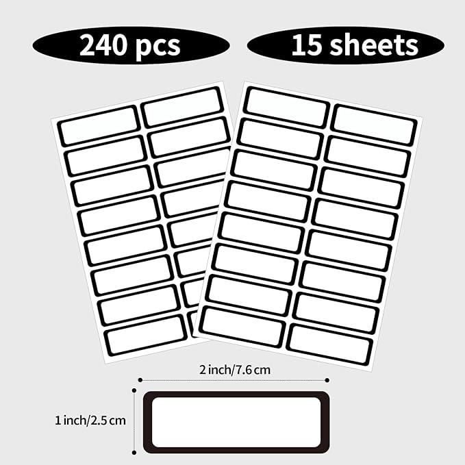 STARLIBOO Color-Coding Removable Labels, Rectangular 1 x 3"" Freezer Labels - Image 4