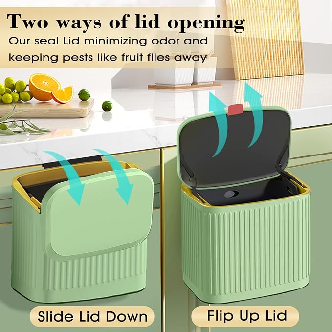 GloDeals Kitchen Small Trash Can - Image 3