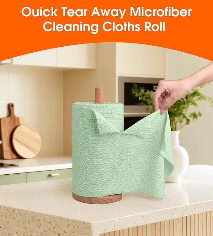 Roll of Microfiber Cleaning Cloth –100 Pack, Tear Away Microfiber Towels - Image 5