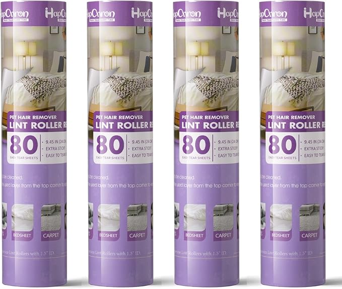 9.45 inch Large Surface Lint Roller Refills, Fits Most 9.45" Supersize Lint by HapChron