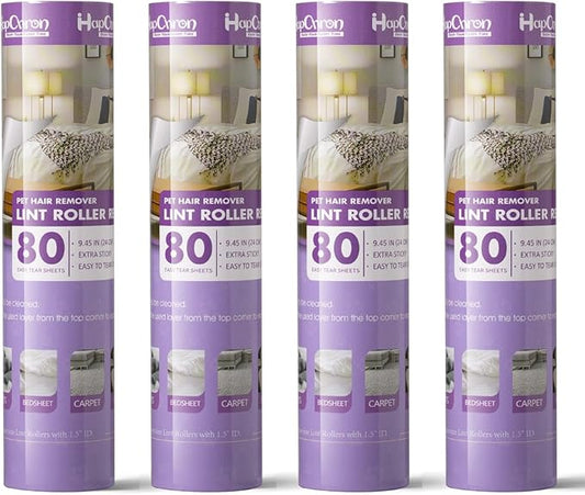 9.45 inch Large Surface Lint Roller Refills, Fits Most 9.45" Supersize Lint by HapChron
