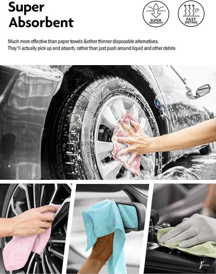 Fantasticlean Microfiber Cleaning Cloth Roll -75 Pack, Tear Away Microfiber - Image 7