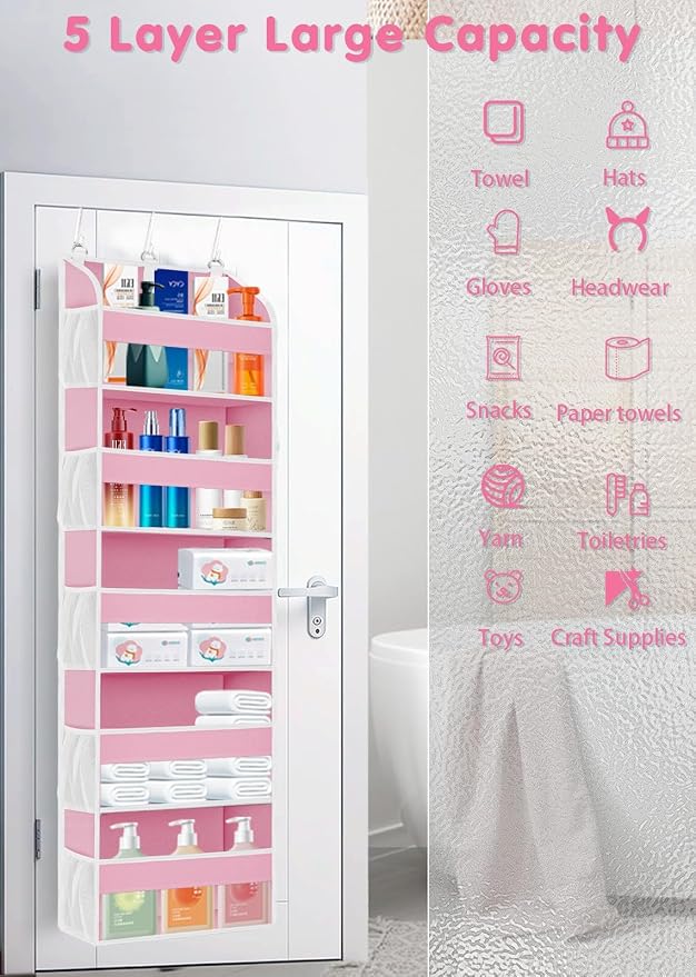 1 Pack Over The Door Storage Organizer - Image 5