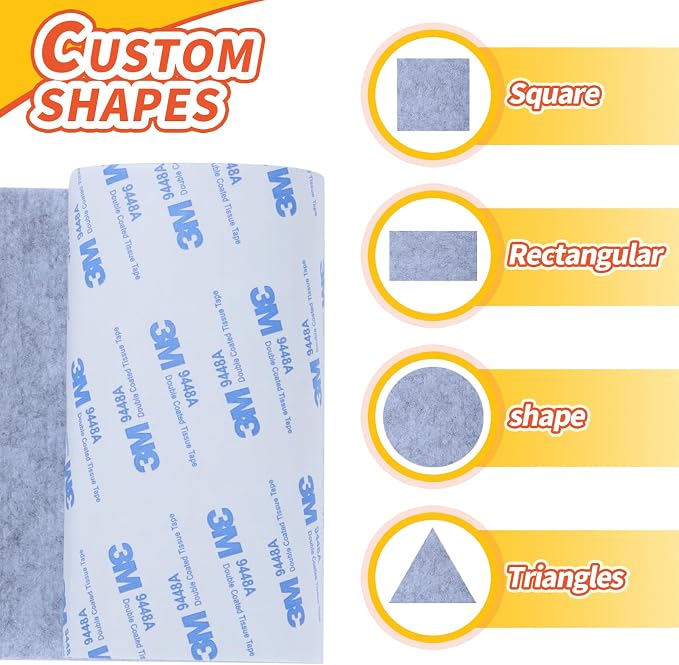 Felt Furniture Pads, Heavy Duty Felts Strip Roll - Image 3