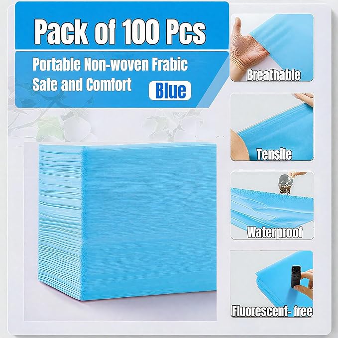 100 PCS Disposable Massage Table Sheets Spa Bed Covers 71"x31" -Non Woven - Image 3