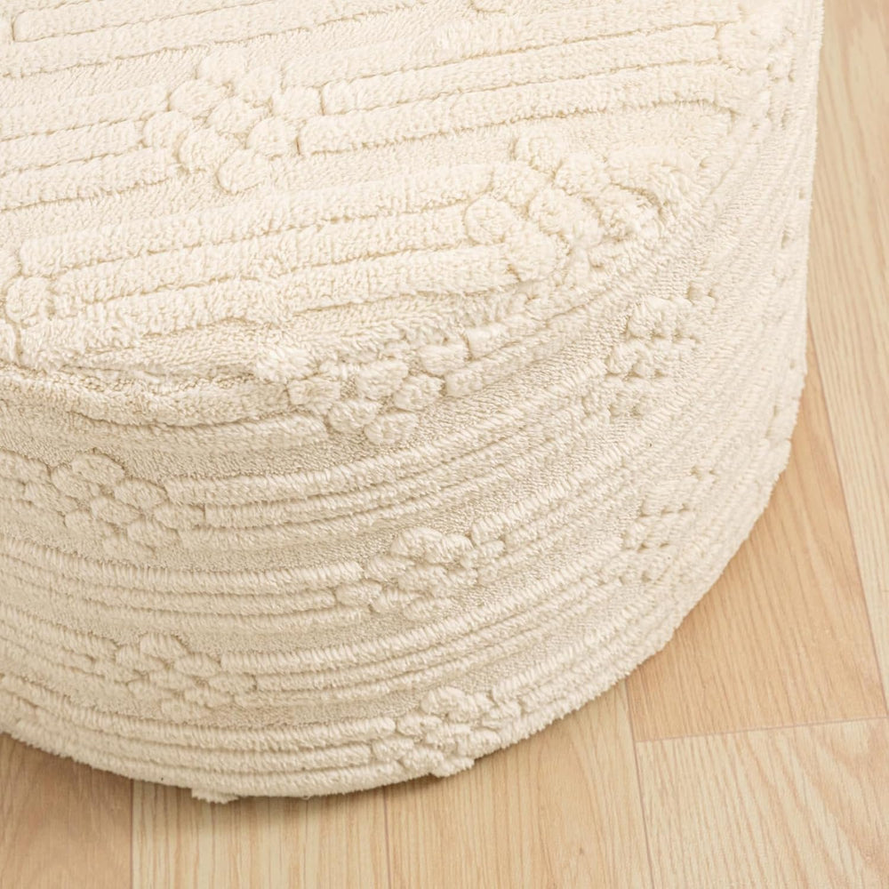 Asuprui Ottoman Foot Rest,Linen,All-in-one Foam Pouf Footstool 20x14 in
