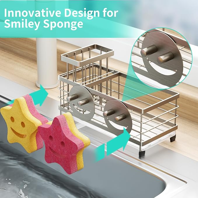HapiRm Sink Caddy Sponge Holder - Image 2