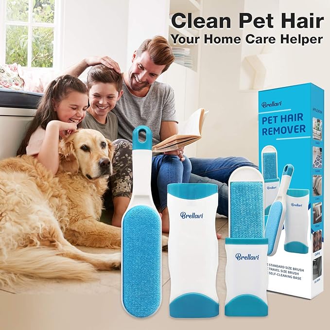 Pet Hair Remover for Clothes: Reusable Dog Cat Fur Lint Removal Brush for - Image 7