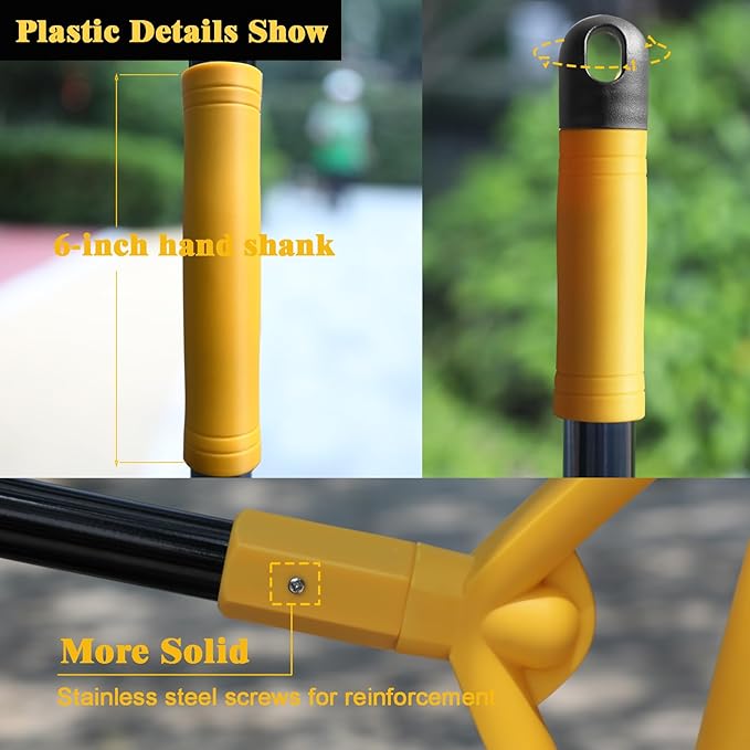 Heavy Duty Commercial Broom, Upgraded Angle Broom - Image 3