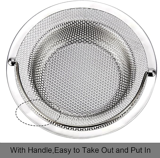 Kitchen Sink Strainer, 4.5" Diameter, Stainless Steel, Rust Free and Dishwasher - Image 5