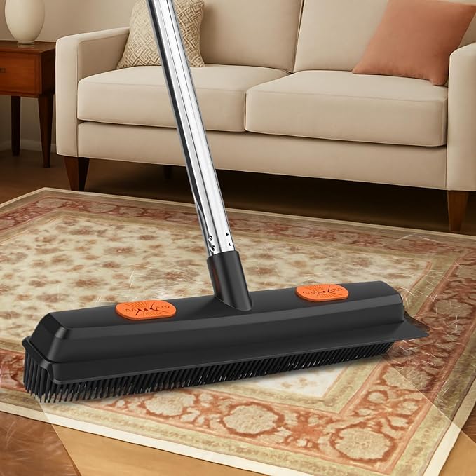 Pet Hair Removal Rubber Broom - Image 6