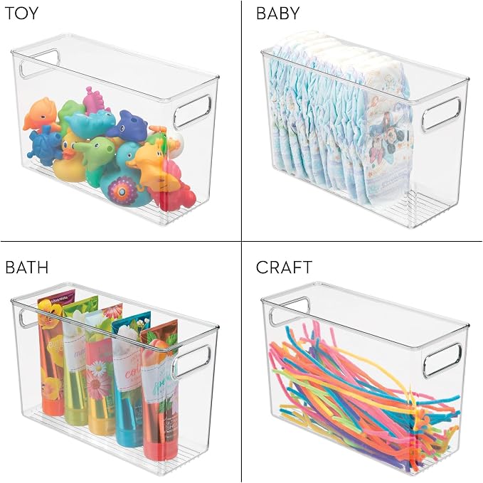 iDesign Tall Plastic Storage Bin - Image 4