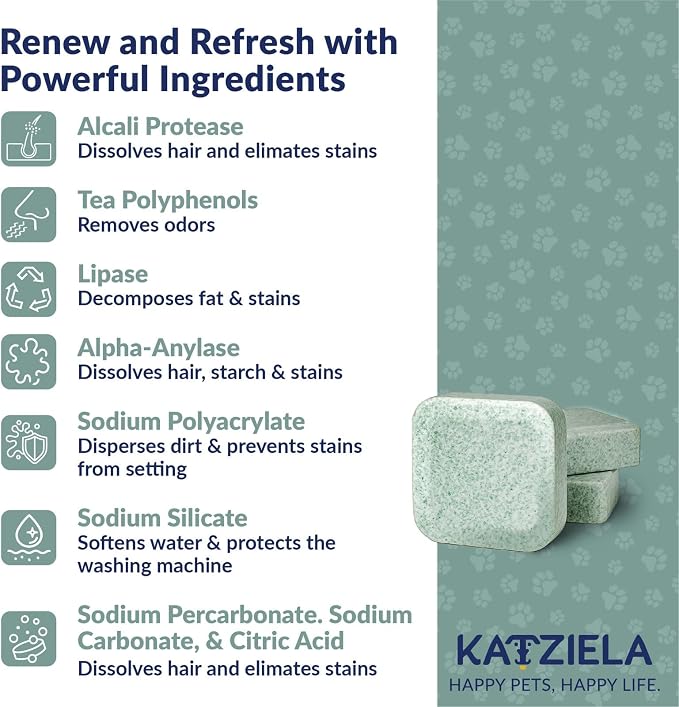 Katziela Washing Machine Cleaner Tablets – 24 Pack – Formulated - Image 4