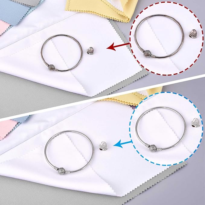 SEVENWELL Silver Polishing Cloth, Jewelry Cleaner Cloth - Image 4