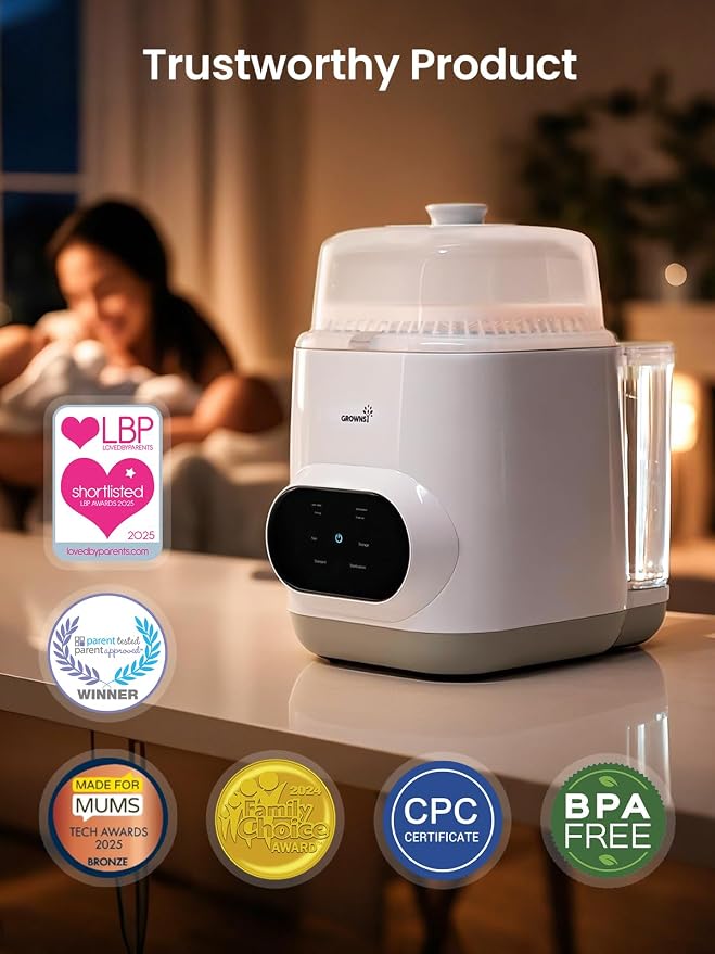 Grownsy EaseClean Bottle Washer Pro | All-in-One Bottle Washer and Sterilizer - Image 9