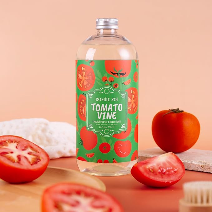 ROMIIE ZOI Liquid Hand Soap Refill, Tomato Vine, Gentle & Moisturizing Formula - Image 3
