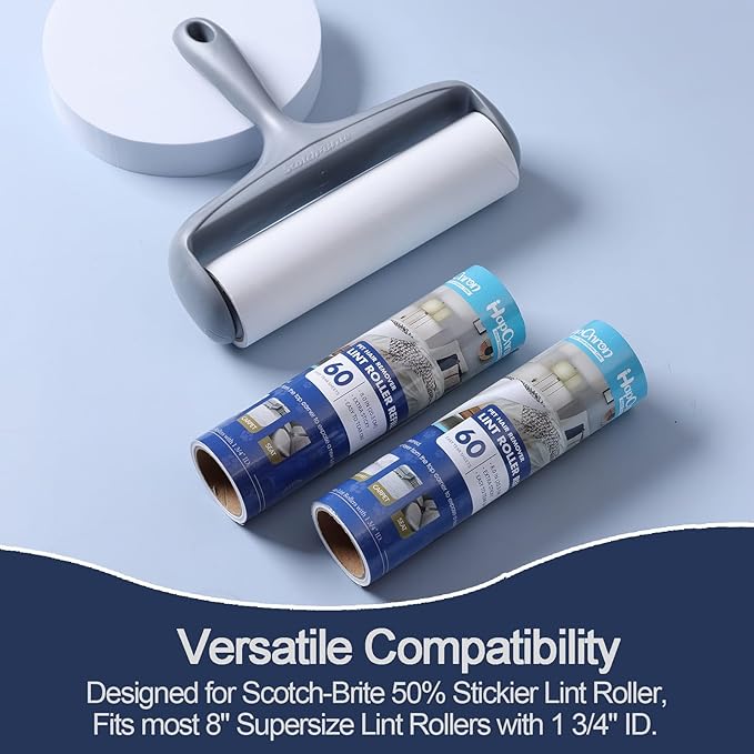 8 inch Large Surface Lint Roller Refills - Image 3