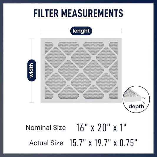 16x20x1 Air Filter, MERV 11, Air Conditioners & Furnaces– High Particle Capture - Image 2