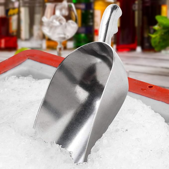 Cast Aluminum Utility Scoop - 38 oz. - Round Bottom - Image 6