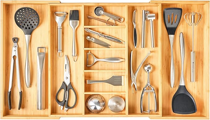 Umilife Extra Large Expandable Kitchen Drawer Organizer by Umilife