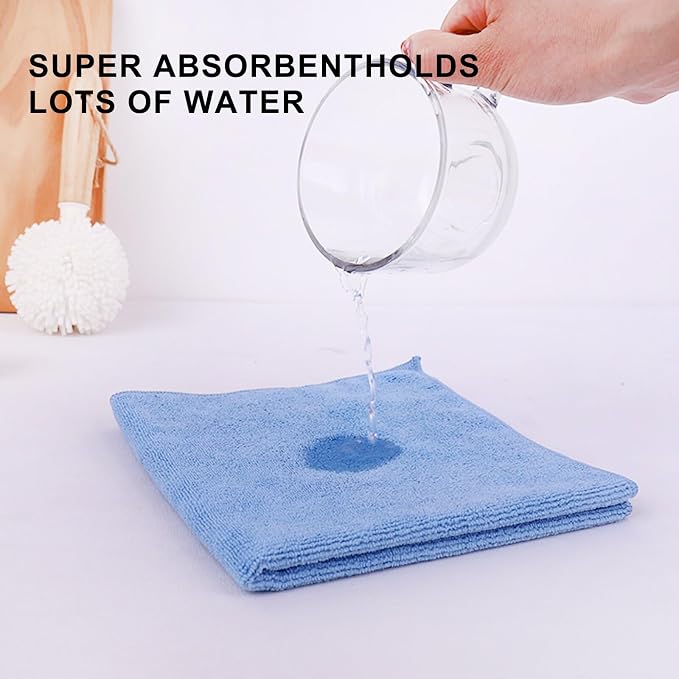 Tricol Clean Microfiber Cleaning Cloth, 12 Pack Ultra-Thick Cleaning Rags - Image 4