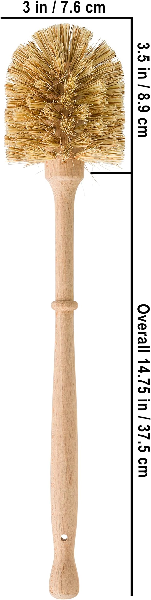 REDECKER Stiff Union Fiber Toilet Brush - Image 4
