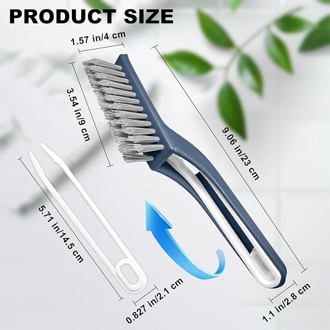 Bristle Brush - Hard Bristle Crevice Cleaning Brush Tools - Image 2